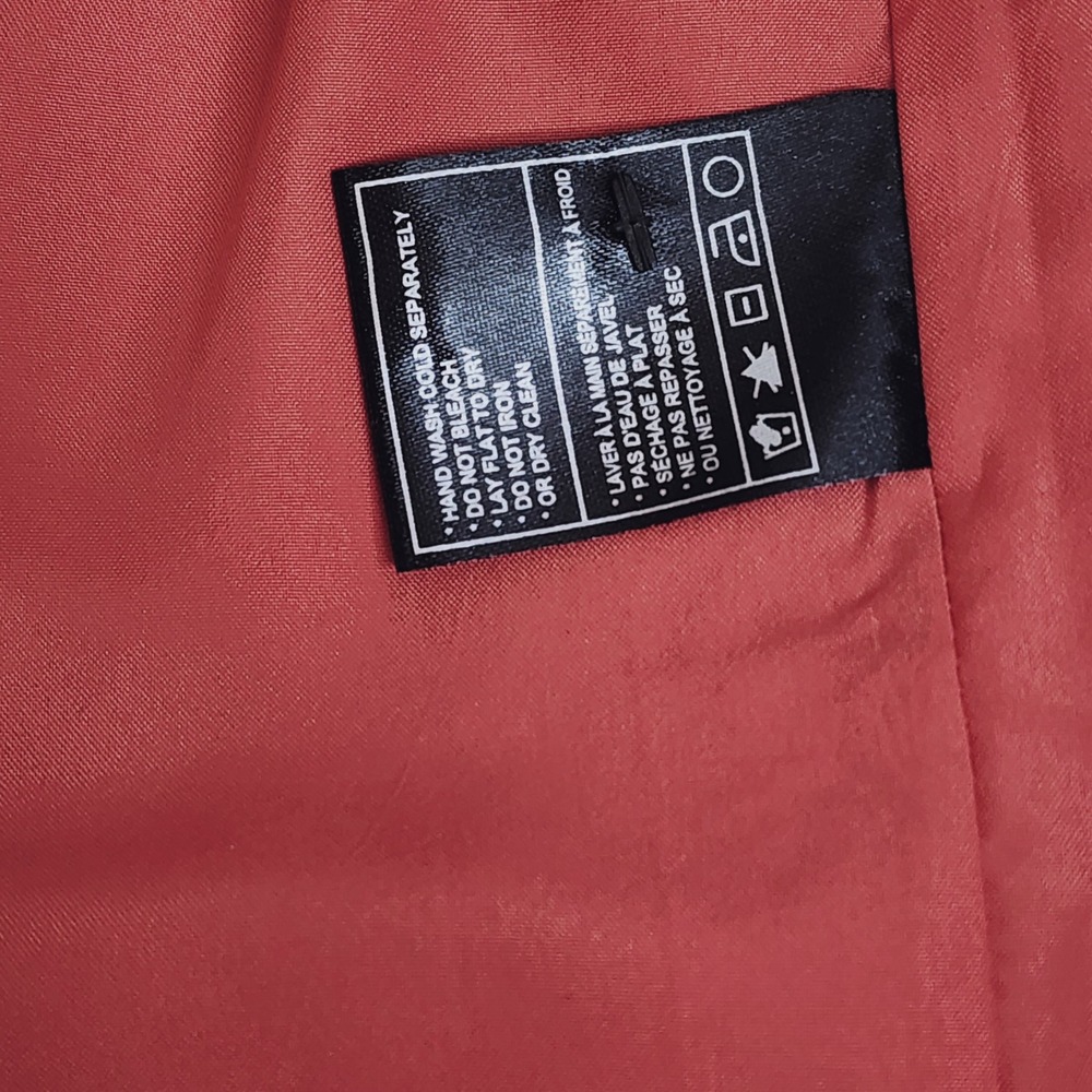 BB Dakota Catina Coral Red Coat Wool Blend Size Medium - Picture 7 of 15
